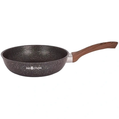 Сковорода 220мм с ручкой, ап линия «Granit Ultra Induction» (blue)