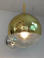 Pendant design lamp Mirror Ball by Tom Dixon (Gold)