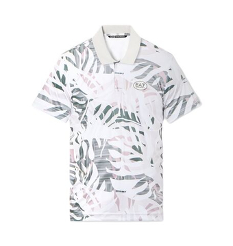 Мужское теннисное поло EA7 Tennis Pro Shirt In Ventus7 - fancy all over naturale