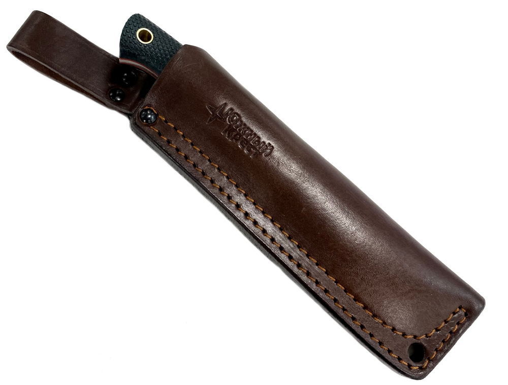 Нож Caribou, N690, микарта изумруд, 247.1552 конв