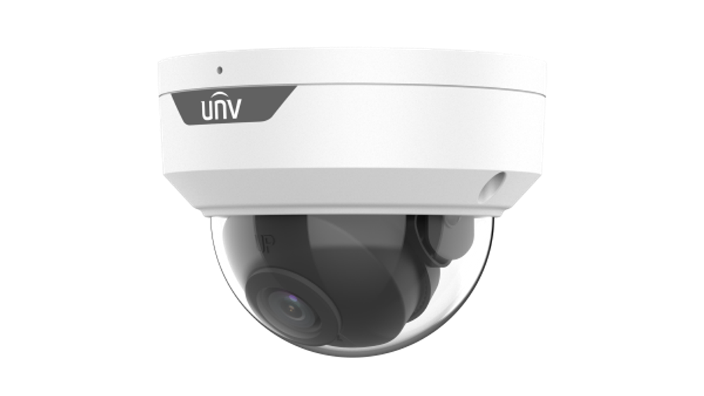 IP-камера Uniview IPC324LB-ADF28K-H3 (2.8 мм) 4Мп, купольная антивандальная, с ИК-подсветкой и микрофоном