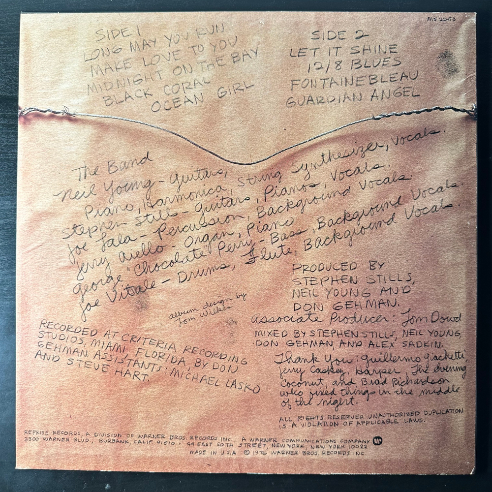 The Stills-Young Band ‎– Long May You Run (США 1976г.)