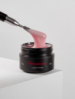 Gemstone Гель моделирующий Hema free, 15 мл Light Pink Светло-розовый (холодный)