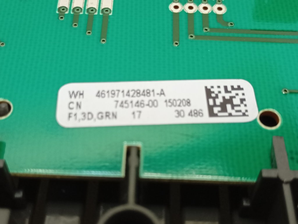 AWS61012 кт61 Модуль индикации для стиральной машины Whirlpool 461971428481 б/у