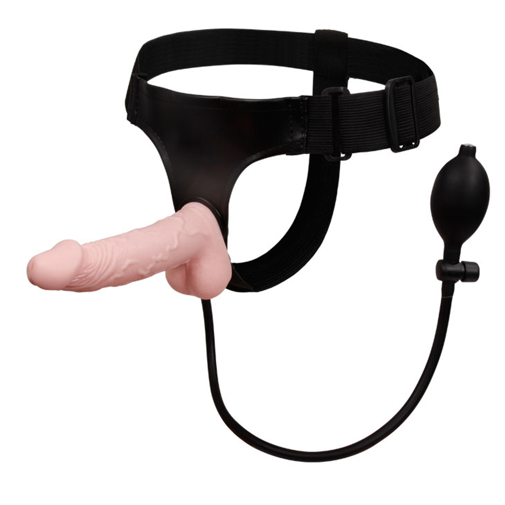 Надувной страпон Ultra Harness Sensual Comfort с насосом