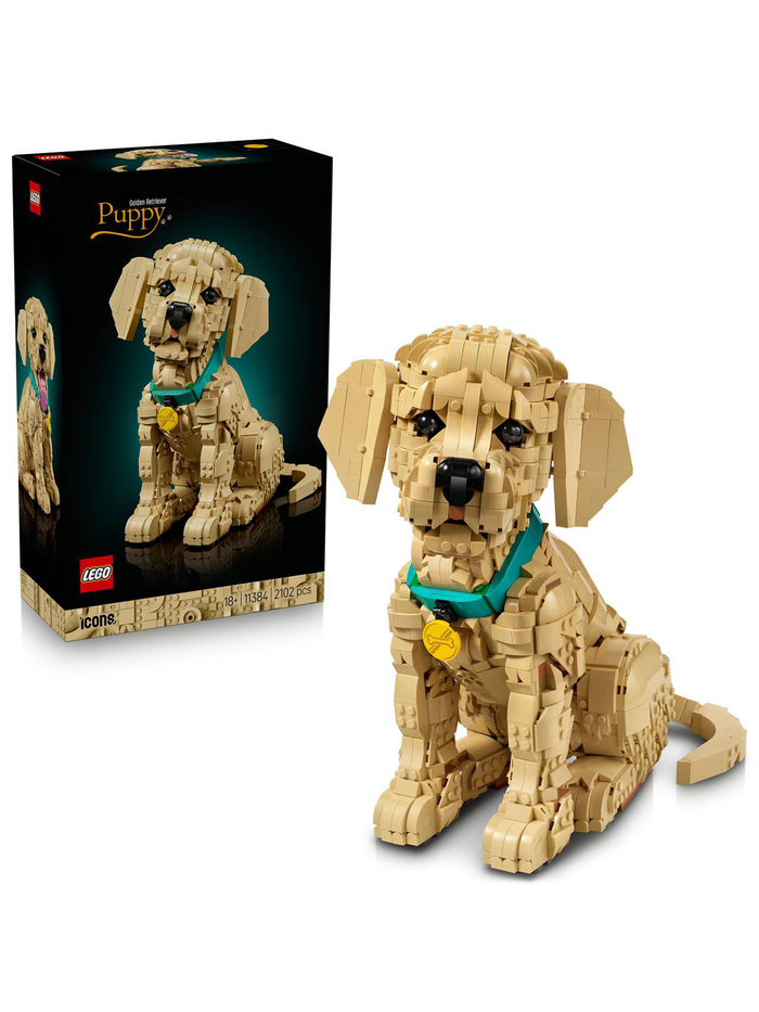 Конструктор Лего айконс Щенок золотистого ретривера 11384 | LEGO Icons Golden Retriever Puppy 2102 детали 18+