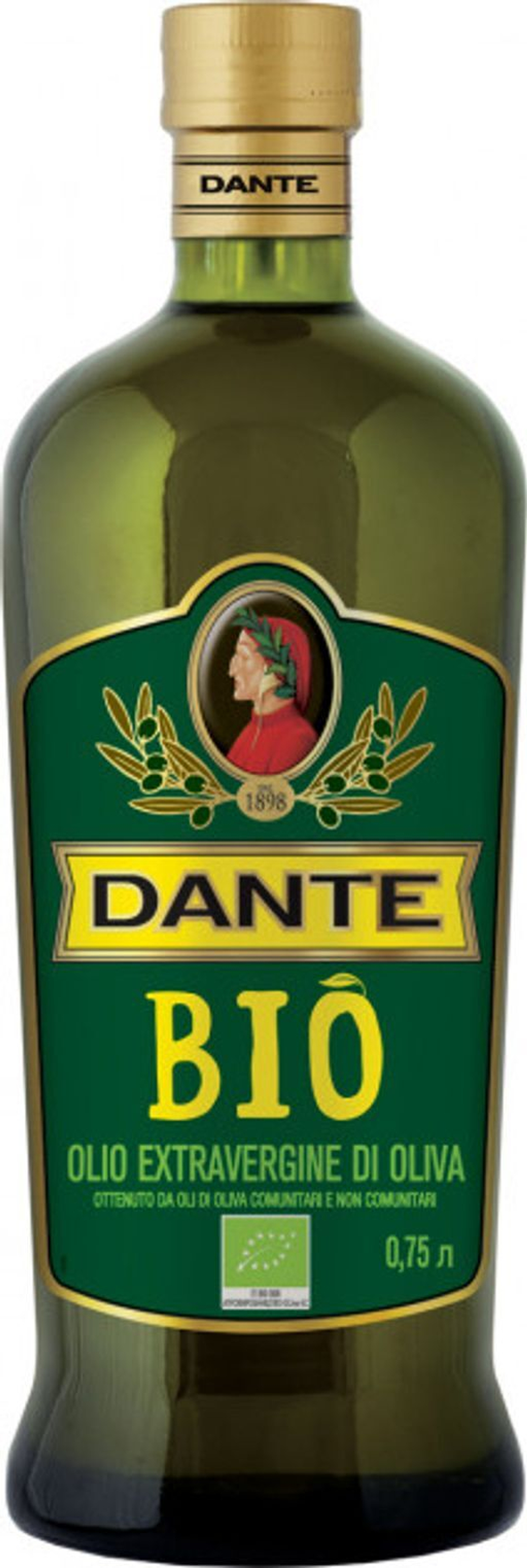 Оливковое масло DANTE BIO Extra Virgin, 750 мл, Италия