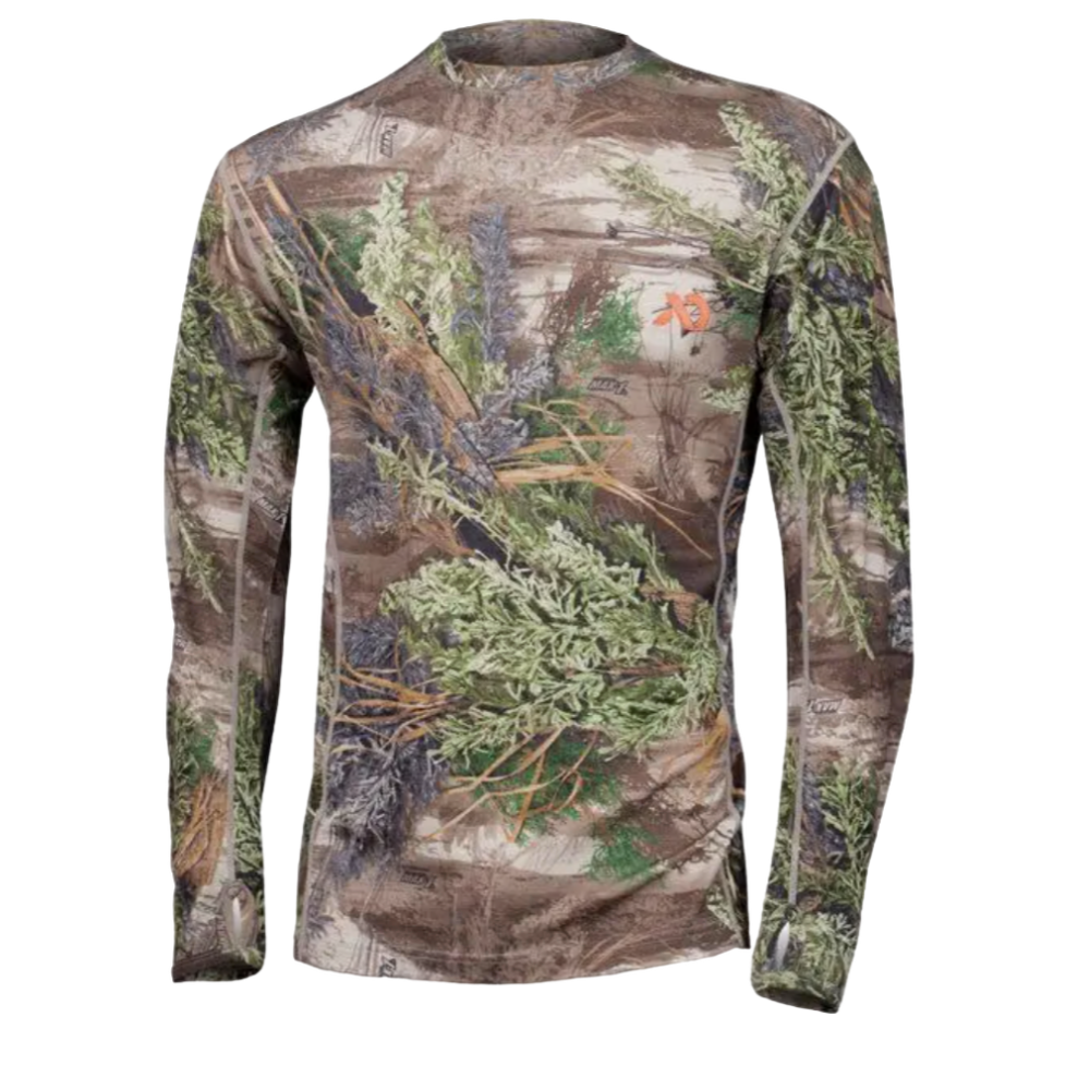 Пуловер с длинным рукавом FIRST LITE Llano Crew, камуфляж Realtree MAX-1