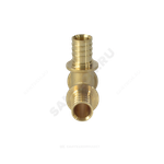Тройник для PE-X труб аксиальный латунь Дн 16 РОС