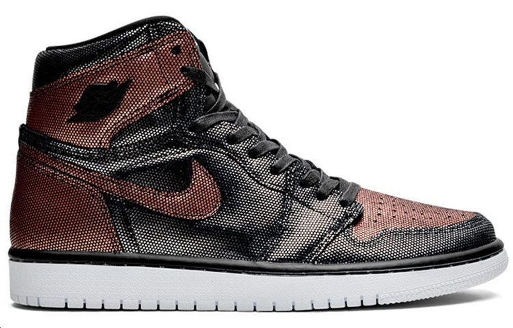 Jordan 1 Retro High Fearless Metallic Rose Gold Women's