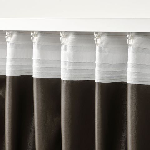 Комплект штор IKEA ROSENMANDEL (РОЗЕНМАНДЕЛ), Бежевый, 135x250 см, 2 шт