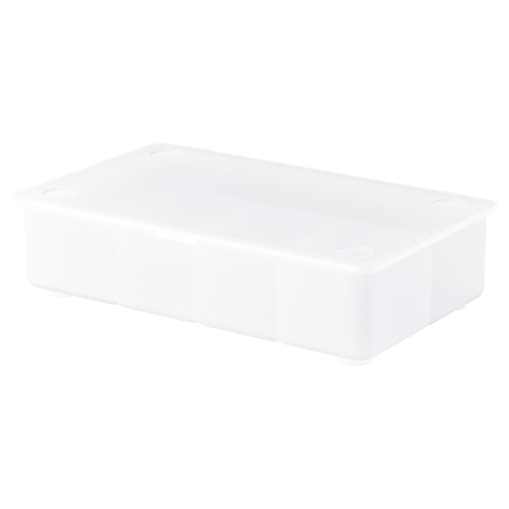 IKEA GLIS  (ИКЕА ГЛИС)  -  Коробка с крышкой - прозрачный 34х21 см