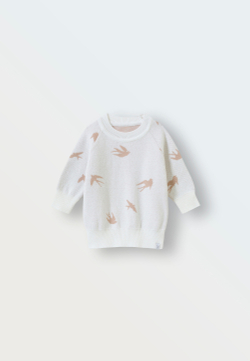 Джемпер вязаный oversize ласточки