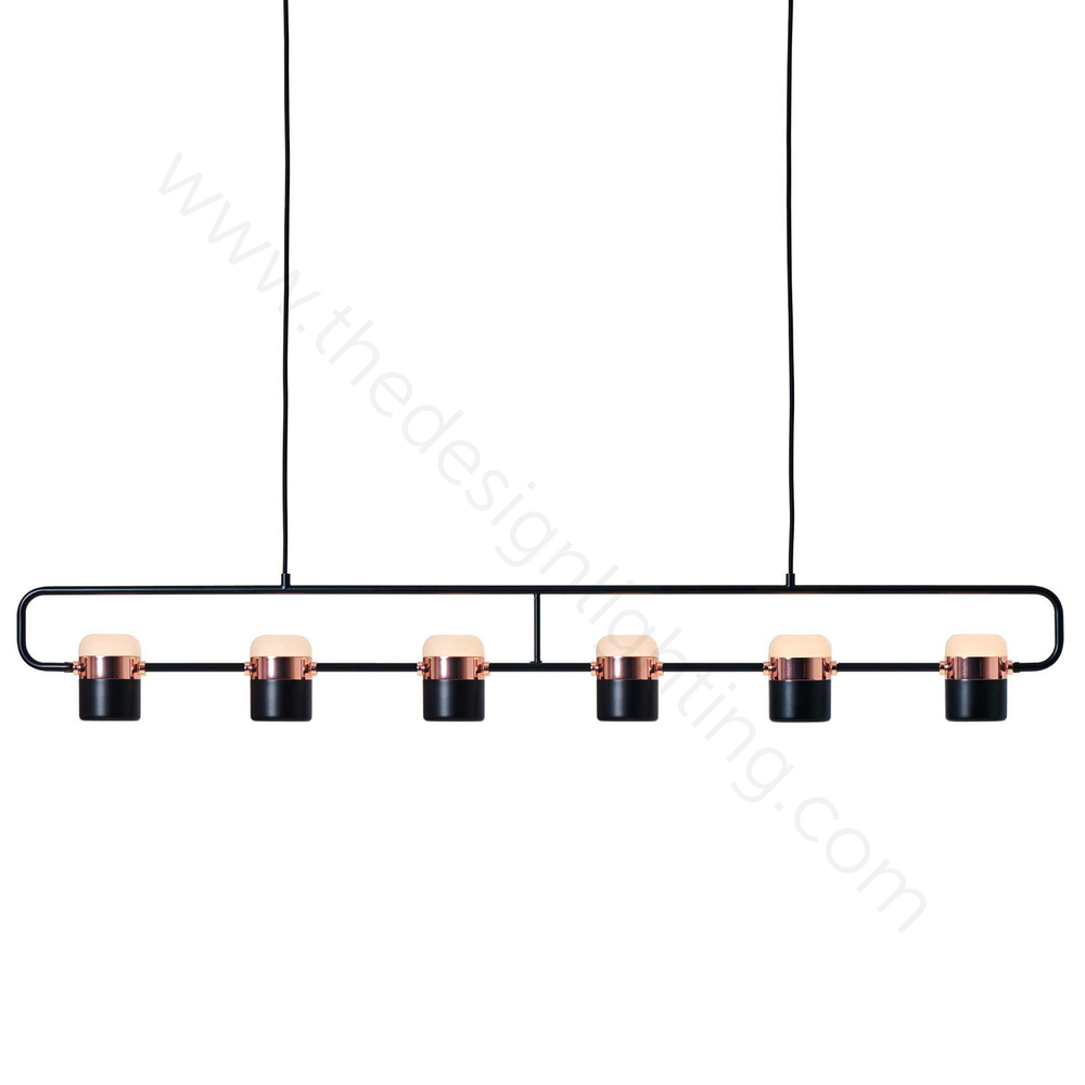 Pendant design lamp  Ling P6 by Seed Design (Black)