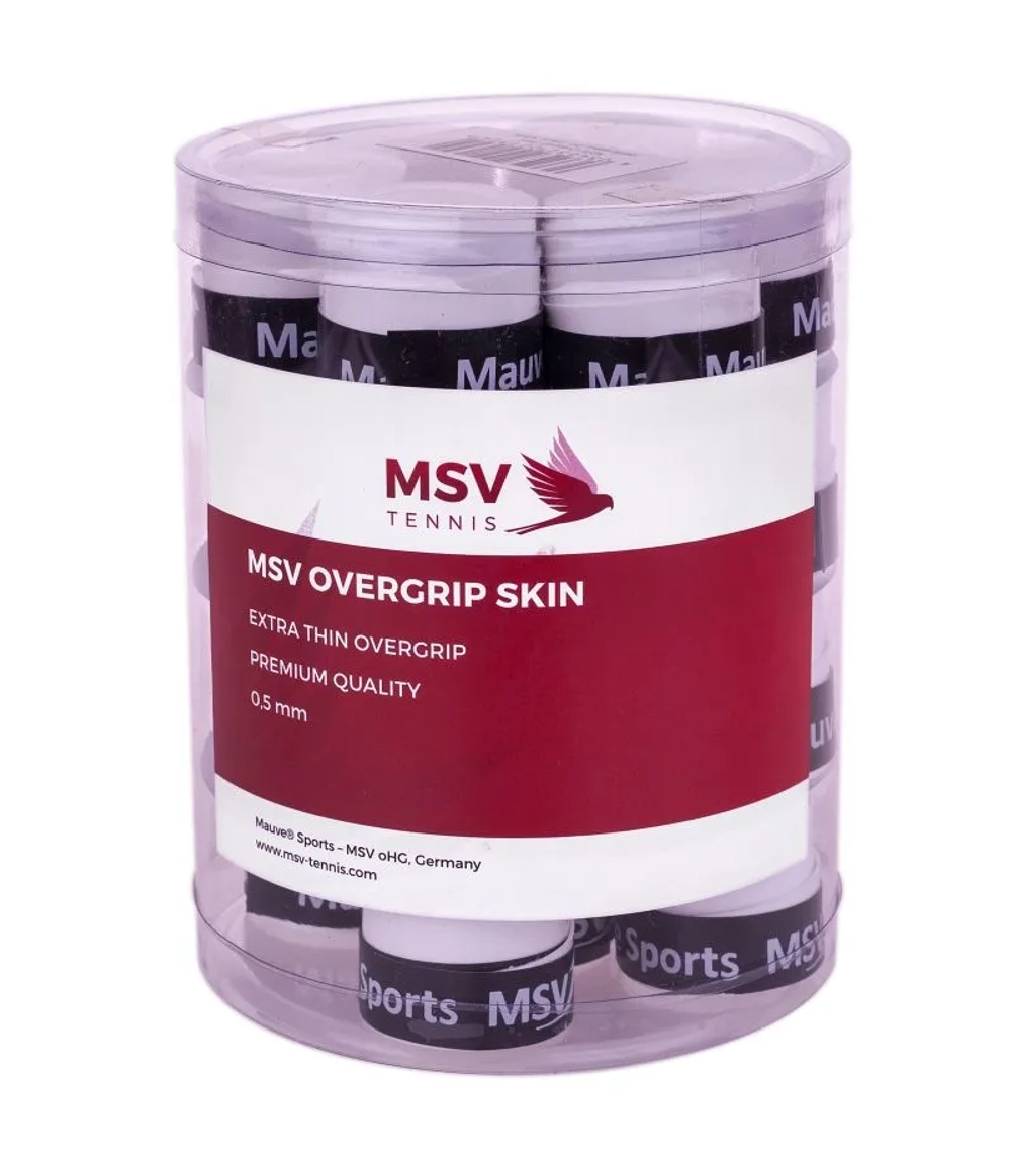 Теннисные намотки MSV Skin Overgrip 24P - white