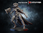 Grand Alliance Order Cities of Sigmar Empire Воительница Сигмара с молотом и пистолетом миниатюра для dnd, днд, pathfinder, фентези, Настольная игра, НРИ, Варгейм, РПГ
