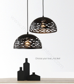 Pendant design lamp Kelly Cluster by Studio Italia Design (Black/hemisphere)