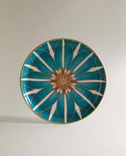 ZARA HOME - MARISA BERENSON ДЕКОРАТИВНЫЙ ПОДНОС, БИРЮЗОВЫЙ