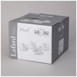 ЧАЙНЫЙ НАБОР LEFARD "PEARL" НА 4 ПЕР. 8 ПР. 7,5*10,5*8 СМ 250 МЛ (КОР=8НАБ.)