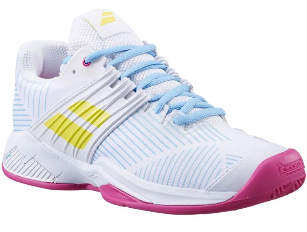 Женские Кроссовки теннисные Babolat Propulse Fury Clay Women - белый