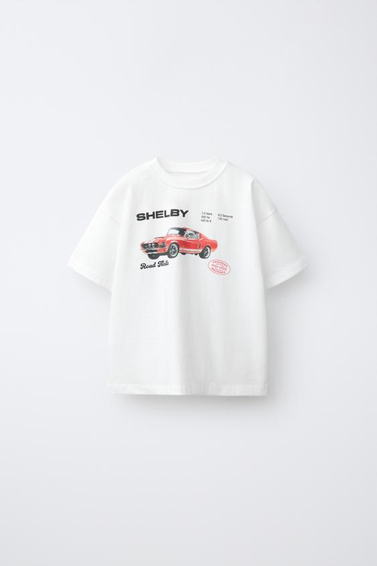 ZARA ФУТБОЛКА SHELBY®, БЕЛЫЙ
