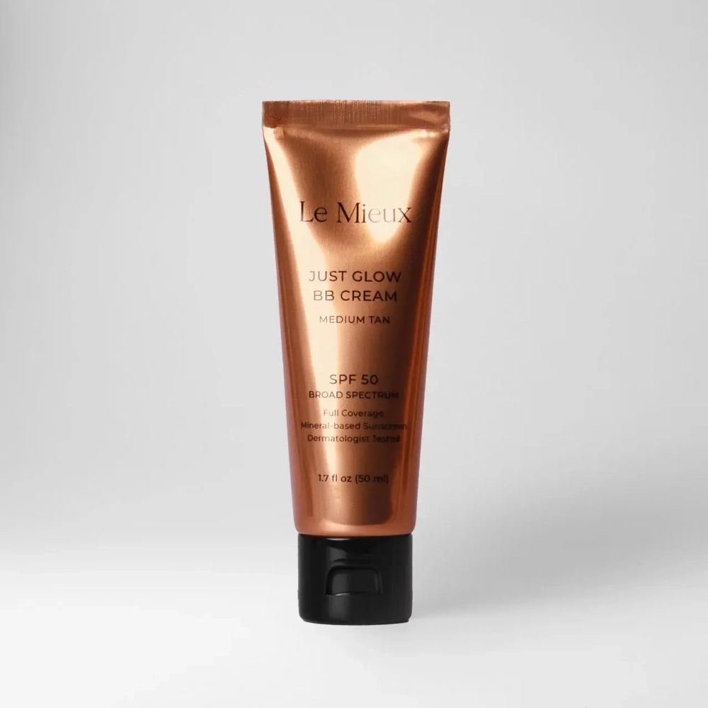 BB Крем для лица, с оттенком среднего зaгapa SPF50 | Le Mieux Just Glow ВВ Cream Medium Tan, 50 мл