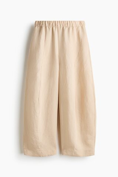 Брюки с бочкообразными штанинами из модала - H&M