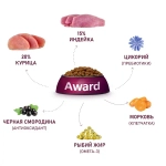 AWARD (Авард) Сухой корм для щенков от 1 мес, беременных и кормящих сук средних пород с индейкой и курицей РАЗВЕС