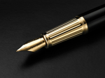 Перьевая ручка Parker "Ingenuity Black GT" перо: F, цвет чернил: blue/black, в подарочной упаковке.