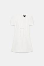 МИНИ-ПЛАТЬЕ С БАНТОМ — ZARA