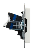 BRITE Розетка компьютерная двойная RJ45 кат.6 РК11-2-БрБ белый IEK