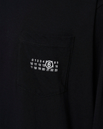 MM6 MAISON MARGIELA ЛОНГСЛИВ С КАРМАНАМИ МУЖСКОЙ ЧЕРНЫЙ
