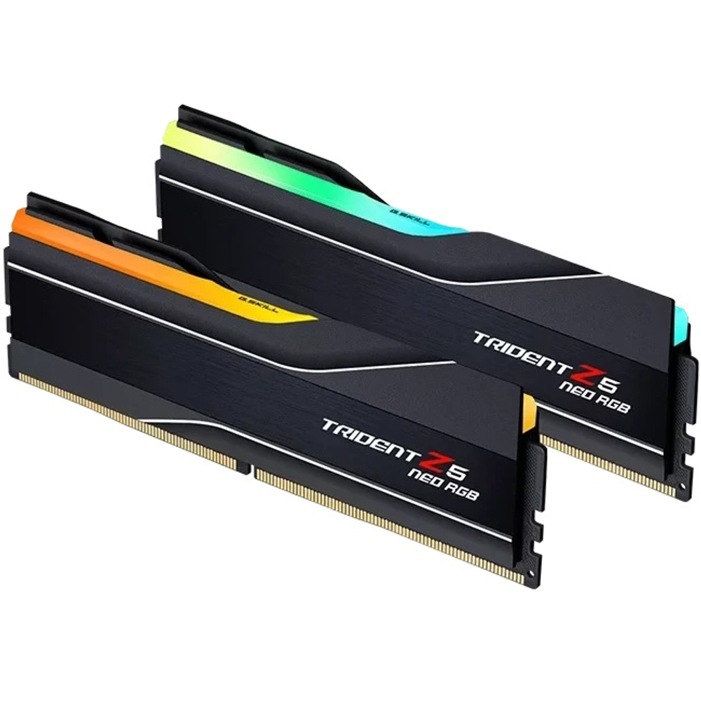 Оперативная память DIMM DDR5 128Gb, 6000Mhz, 2x64Gb, G.Skill Trident Z5 Neo RGB Black (F5-6000J3644D64GX2-TZ5NR)