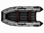 Лодка ПВХ X-River Agent 390 НДНД + усиленные баллоны, красно-серый/фурнитура серая
