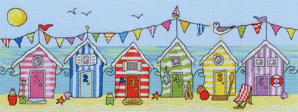 Набор для вышивания нитками Bothy Threads Beach Hut Fun