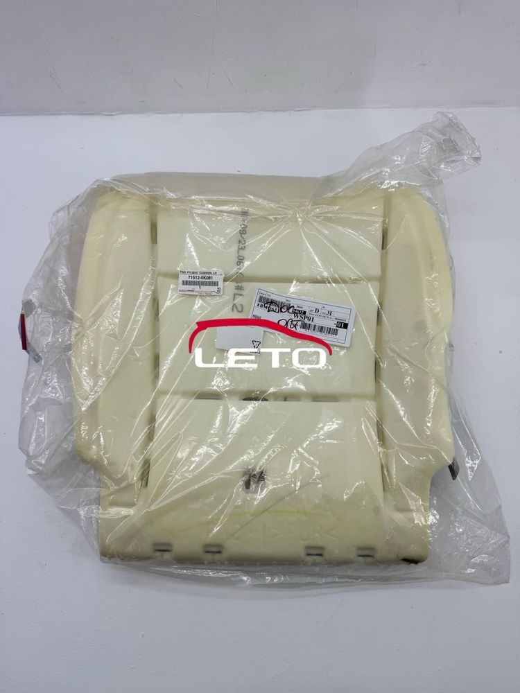 PAD, FR SEAT CUSHION, LH71512-0K081 715120K081 PAD, FR SEAT CUSHION, LH71512-0K081 715120K081
