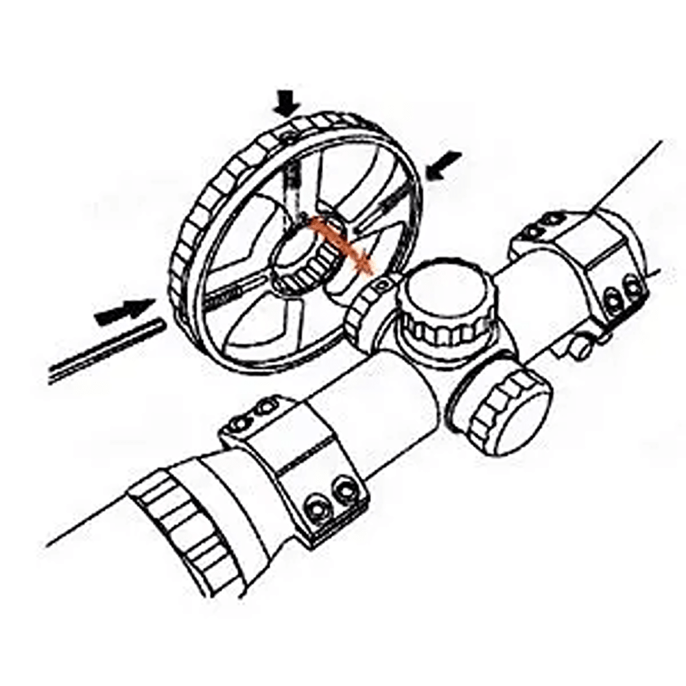 Колесо отстройки от параллакса для прицелов Leapers (60 mm)