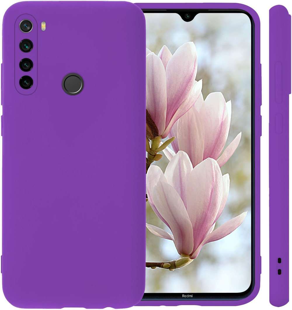 Мягкий Soft Touch чехол из силикона для XIAOMI REDMI NOTE 8T с бархатной подкладкой