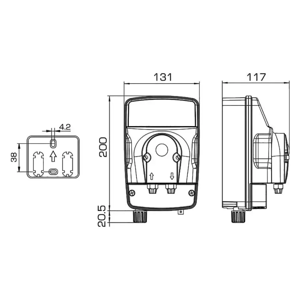 Насос дозирования перистальтический eMyPool pH 3-3 220V - 3 л/ч - CXB4000601ER - Etatron, Италия