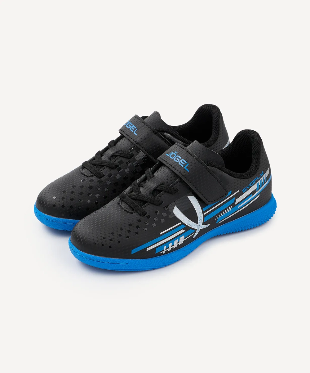Бутсы зальные Evofly IN Talant Black/blue, детский