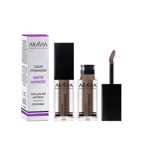 ЖИДКИЕ МАТОВЫЕ ТЕНИ ДЛЯ ВЕК MATTE HYPNOTIC/ШОКОЛАДНЫЙ-103, 5 МЛ ARAVIA Professional
