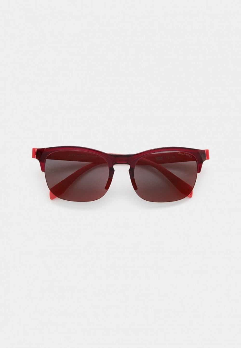 Спортивные очки HILX Interloop Shiny Crystal Dark Red Matt Solid Red / Red Mirror Polarized Lens