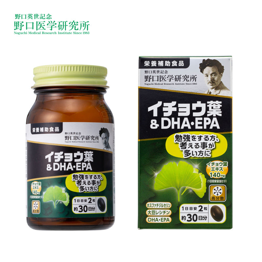Noguchi Ginkgo Biloba & DHA/EPA | Комплекс с гинкго, DHA и EPA | 60 капс. | 30 дней