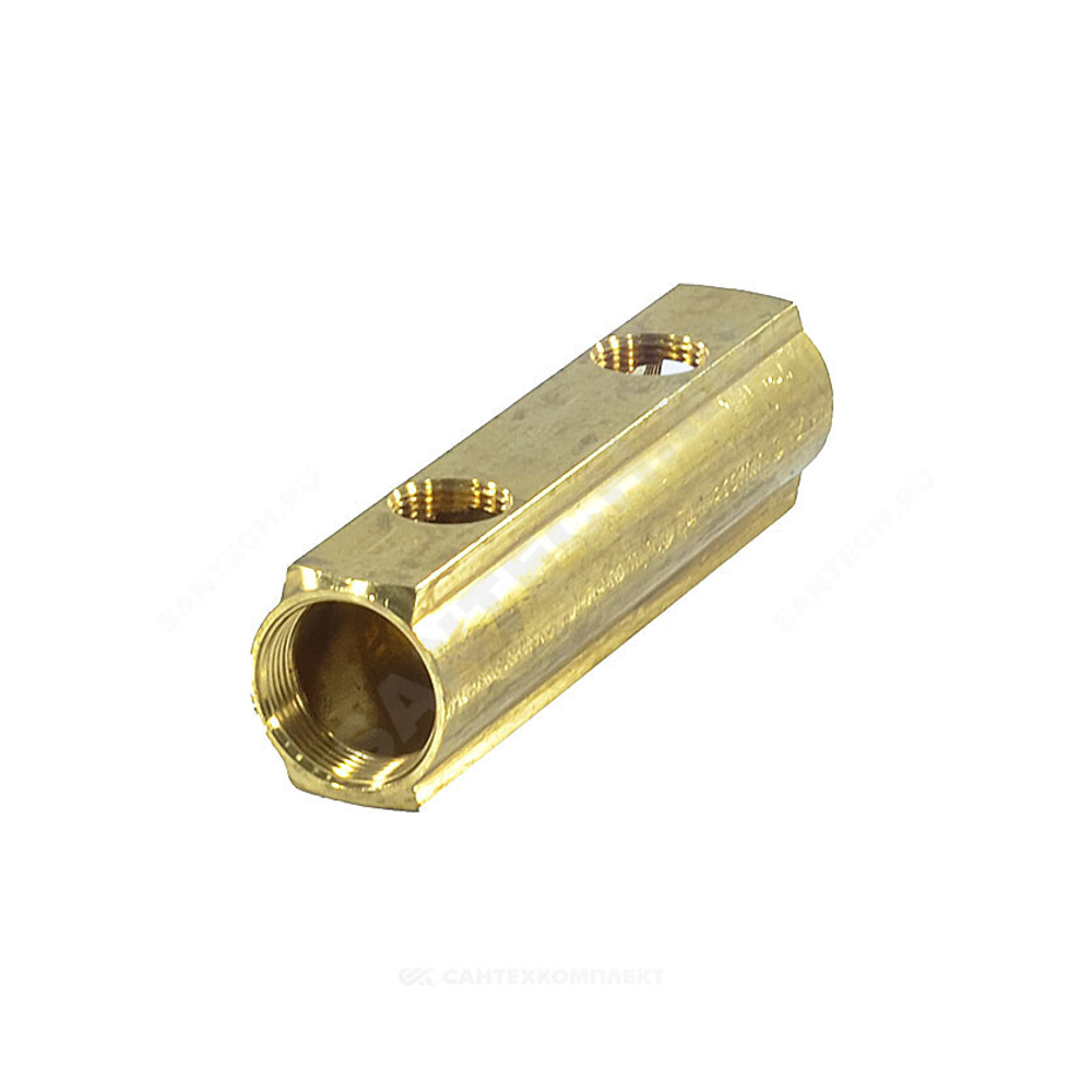 Коллектор латунь 1 1/4" ВР/ВР на 4 вых 3/4" ВР м/о 100мм R582A Giacomini R582AY004