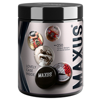 Набор особо прочных чёрных презервативов в металлическом кейсе Maxus Black Extra Strong X-Edition №15