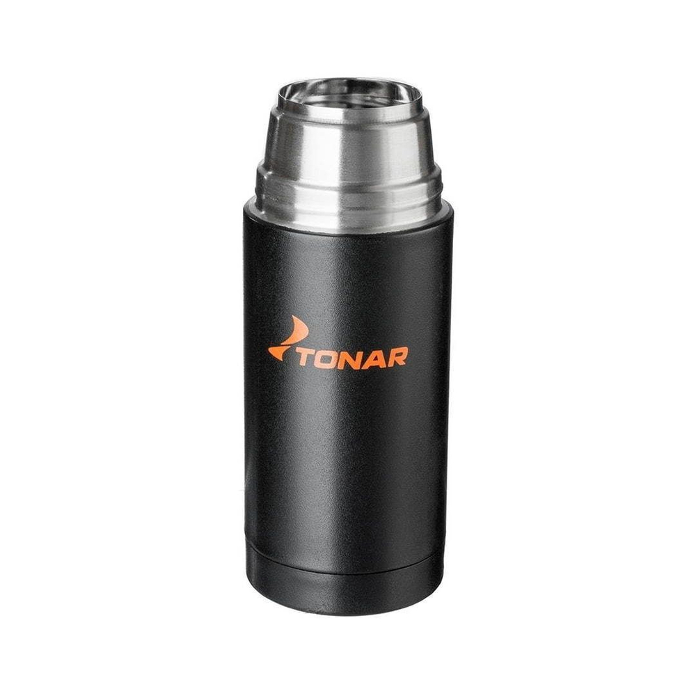 Термос (HS.TM-026) 1200ML черный (дополн.пласт.чашка)