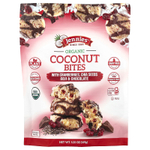 Jennies Macaroons, Кусочки органического кокоса с клюквой, семенами чиа, ягодами годжи и шоколадом, 149 г (5,25 унции)
