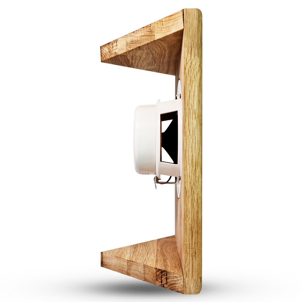 Влагостойкий динамик с декоративной дубовой сеткой SW 525 Wood - Corner, для бани и сауны