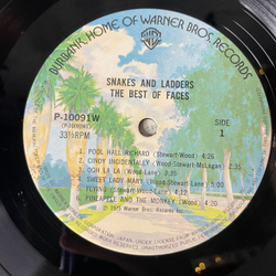 Винтажная виниловая пластинка LP Faces Snakes And Ladders The Best Of (Japan 1976) (Obi)