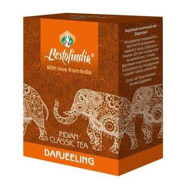 СКИДКА 50% Чай DARJEELING INDIAN CLASSIC TEA черный индийский листовой  Bestofindia 100г